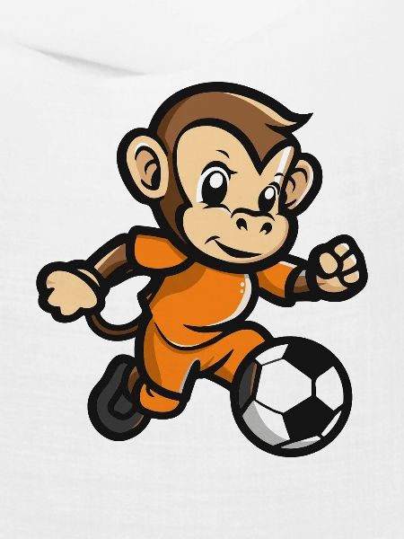 Affe Comic Fußball