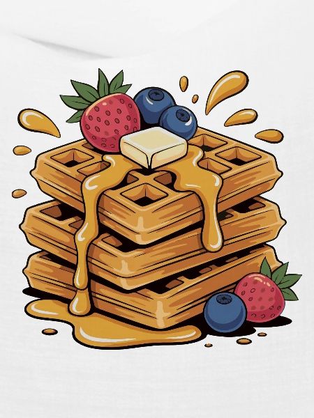 Fruchtige Waffelkunst