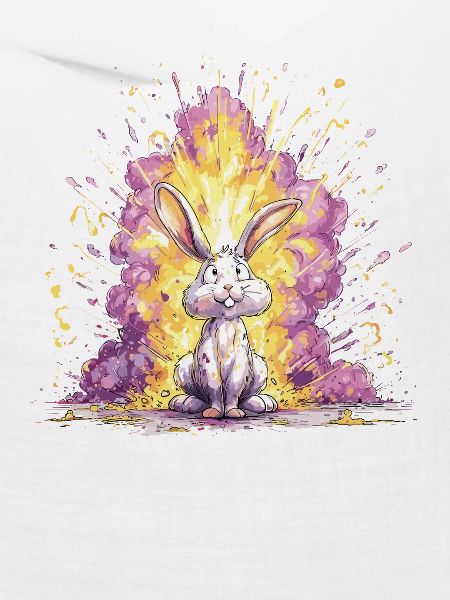 Farbexplosion Hase Illustration