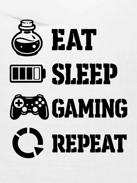 Eat Sleep Gaming Repeat – Pixel Symbolik