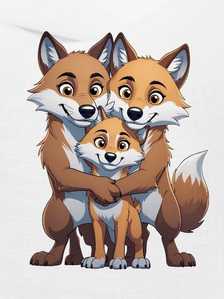 Wolfsfamilie Trio