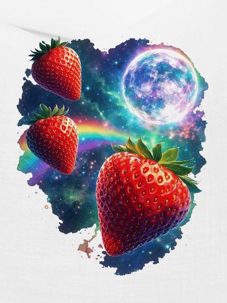Kosmische Erdbeeren im Sternenlicht