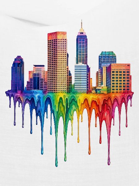 Indianapolis Indiana Tropfende Farbe