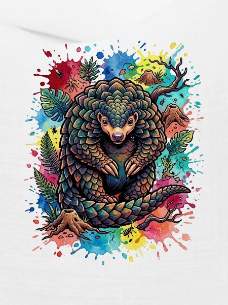Pangolin-Aquarellporträt