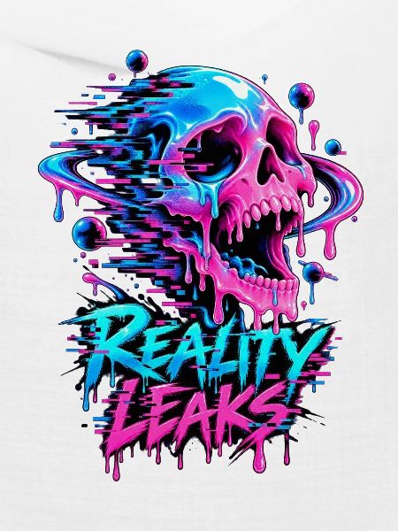 Reality Leaks Neon Skull