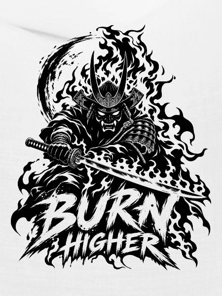 Flammen-Samurai Brenn Höher