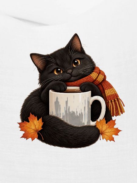 Black Cat Rain Boot