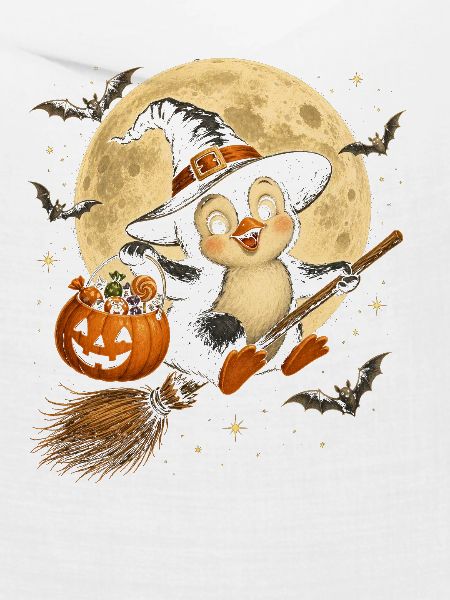 Pinguin-Hexe Halloween-Pinguin