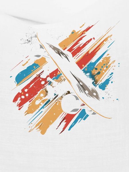 Skateboard Farbkleckse