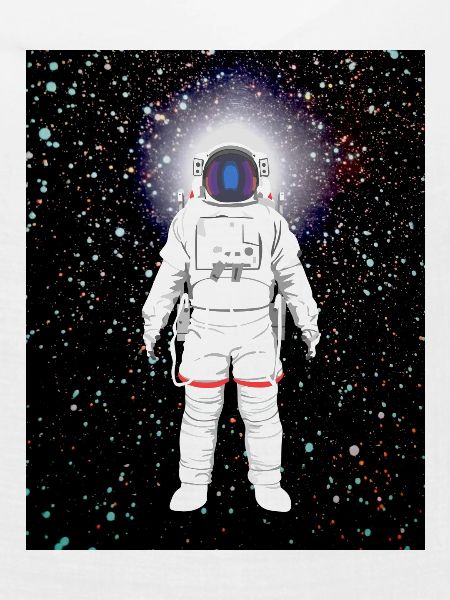 Astronaut im Farbspektrum