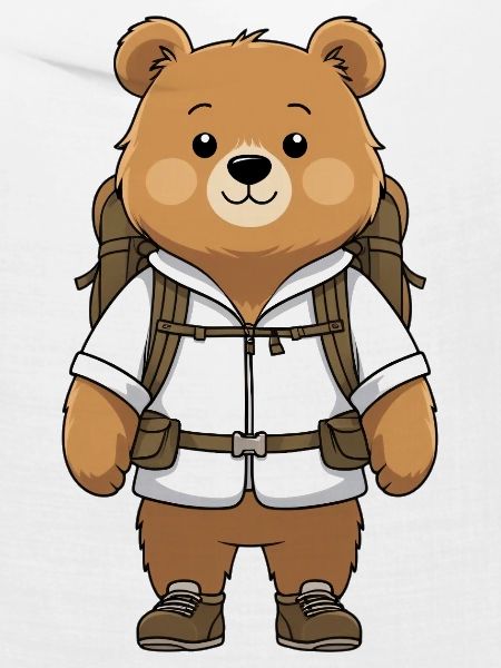 Abenteuerbär mit Rucksack
