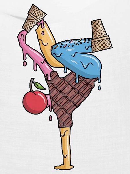 Breakdance Eiscreme Tanz Breakdancer Breakdancing