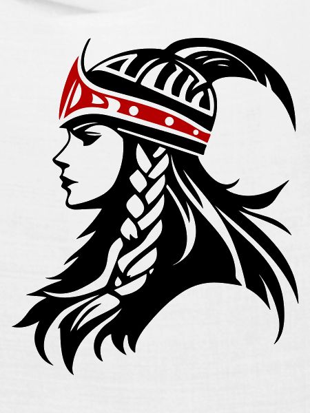 Wikinger Kriegerin Walküre Symbol