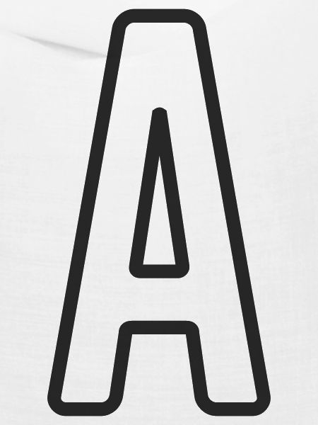 Buchstabe A Typodesign 