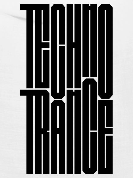 Techno-Trance-Typografie