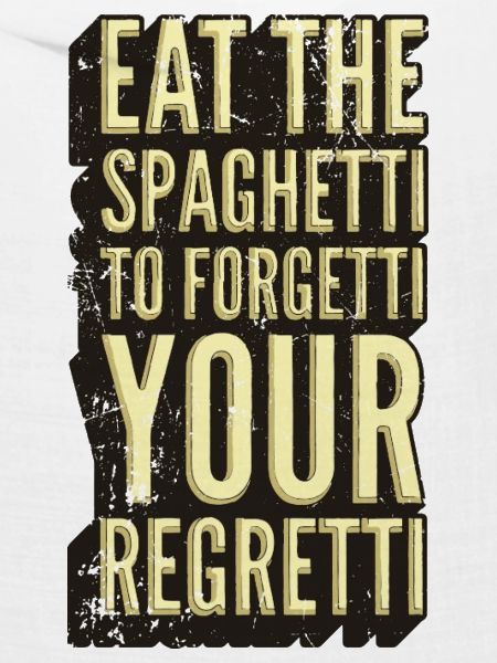 Spaghetti Regret Sarkasmus Grafik