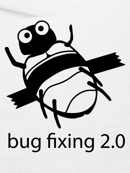 bug fixing einfarbig