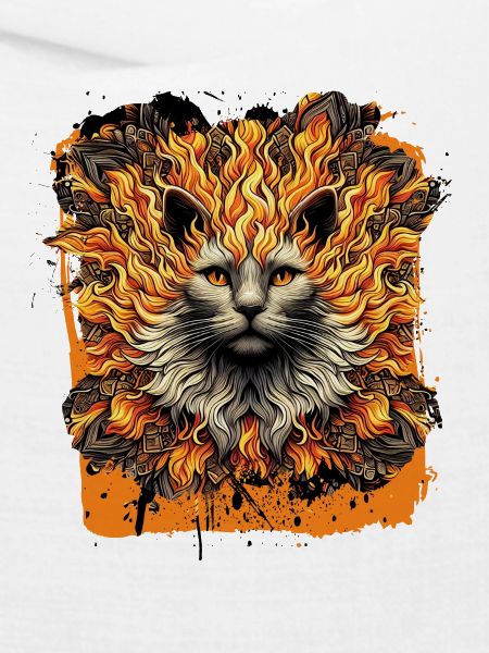 Feurige Inferno-Katze