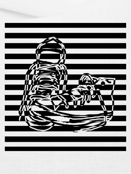 Sneaker gestreift