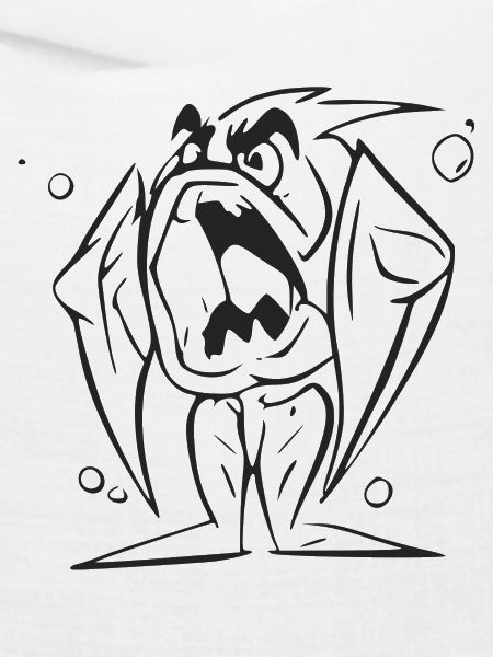 Piranha stehend