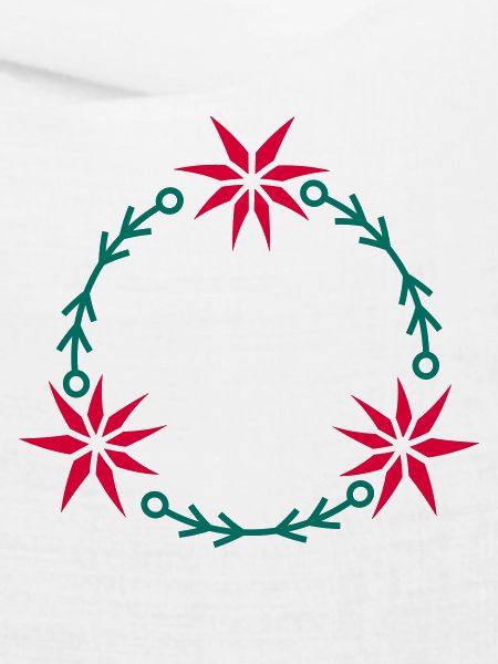 Weihnachtskranz aus Weihnachtsstern