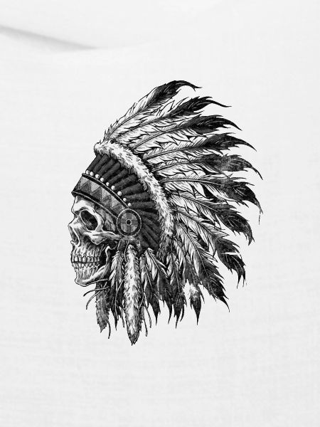 Indianischer Ureinwohner-Schädel