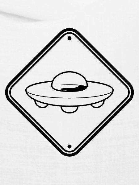 Schild Hinweis UFO