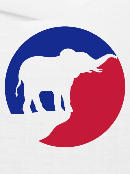 Vollmond Elefant Silhouette Klippe