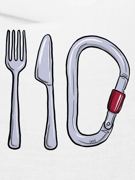 Messer, Gabel, Karabiner