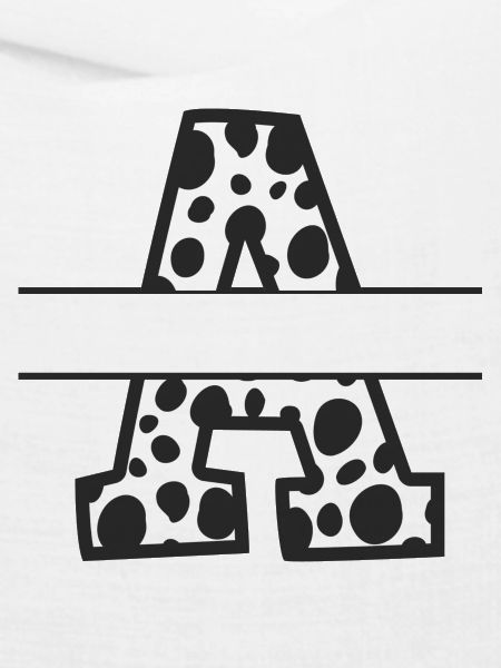 Personalisierter Kuhmusterbuchstabe