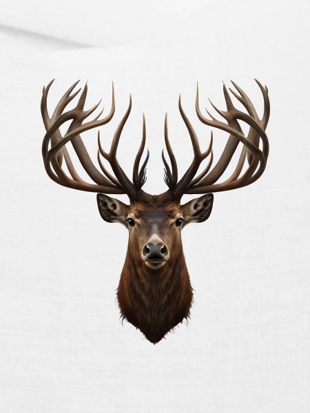 Hirsch mit majestätischem Geweih