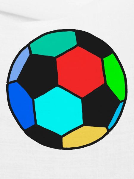 Fußball bunte Farben