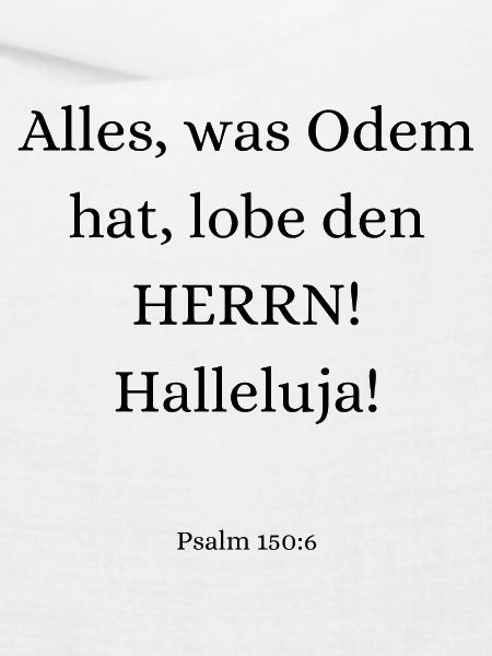 Bibelvers - Psalm 150:6
