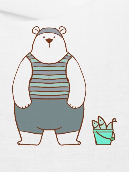 Eisbär im Badeanzug