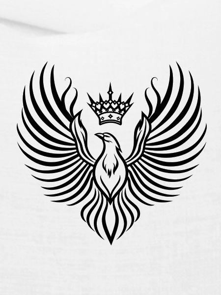 Phoenix mit schwebender Krone