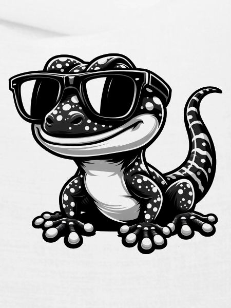 Gecko mit Sonnenbrille