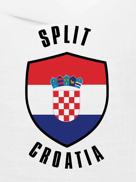 Geteilter Kroatien-Schild