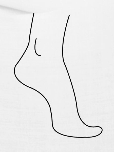Minimalistischer Fuß