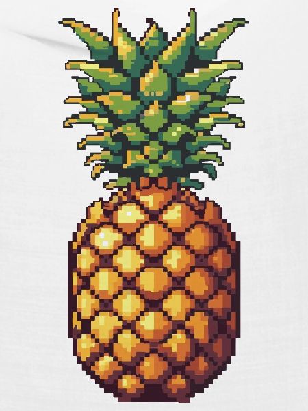 Pixel Ananas Retro Pixelkunst