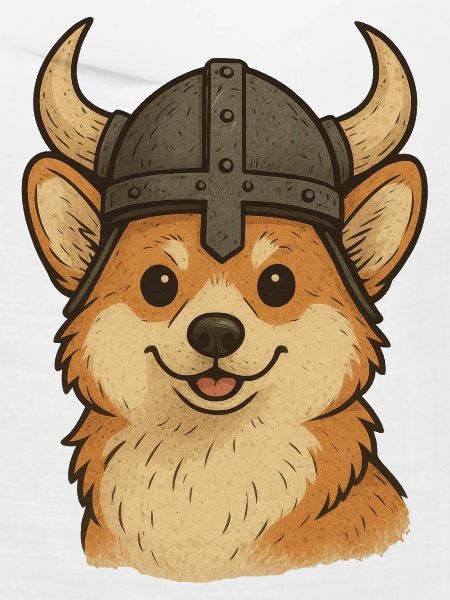 Wikinger-Hund Illustration