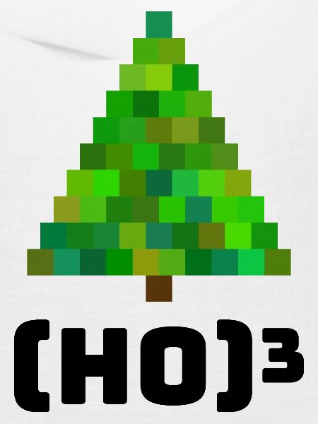 Pixelige Weihnachtsbaum Illustration