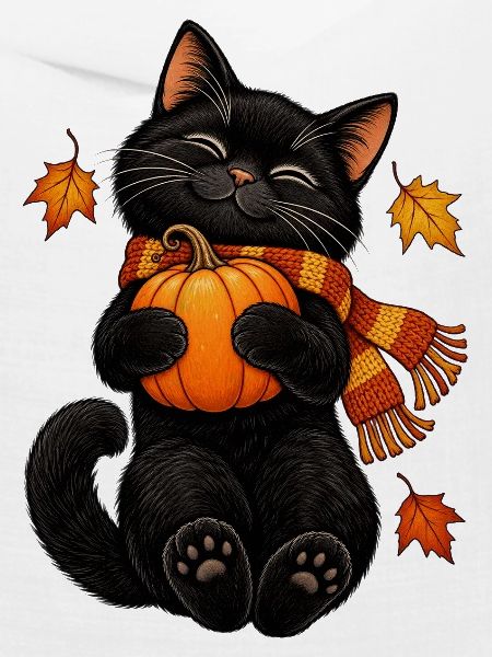 Black Cat Crescent Moon