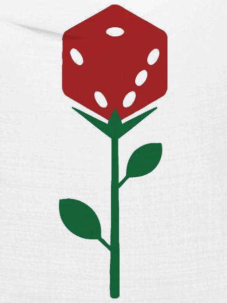 Dice Rose Bloom Botanische Illustration
