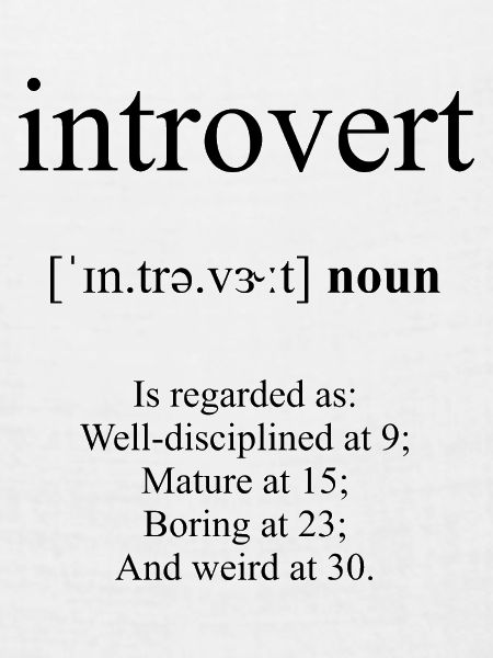 Introvert Definition Dictionary