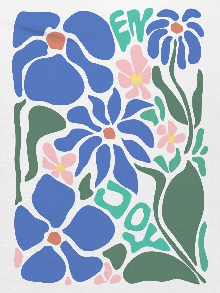 Gute Laune Blumen - blau