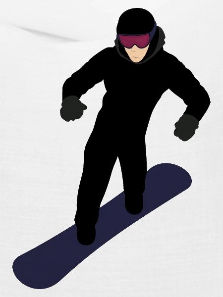 Dynamischer Snowboarder
