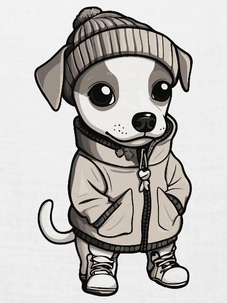 Whippet Hund Stylisch