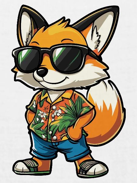 Fuchs Comic Cool Sommer