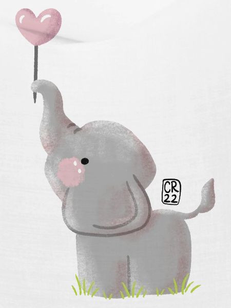 Elefant mit Herzballon