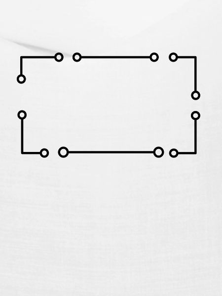 Schwarzer Elektronen Rahmen Rechteckig